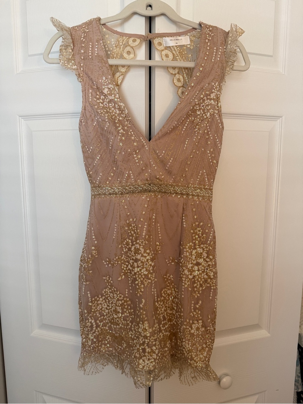 Hello Molly Gold-Embellished Sheer Top - Picture 4 of 6